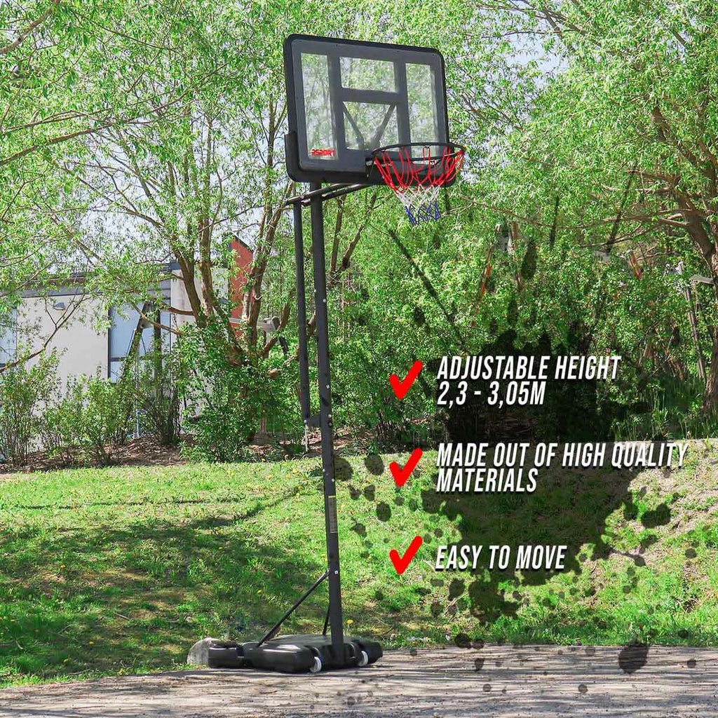 ProSport Canestro da basket Premium 2,3-3,05 m