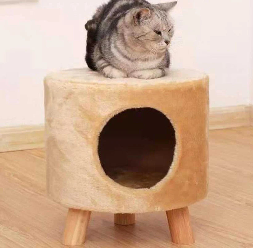 PawsRest – Ottomano per animali domestici rialzato con pratico spazio di archiviazione