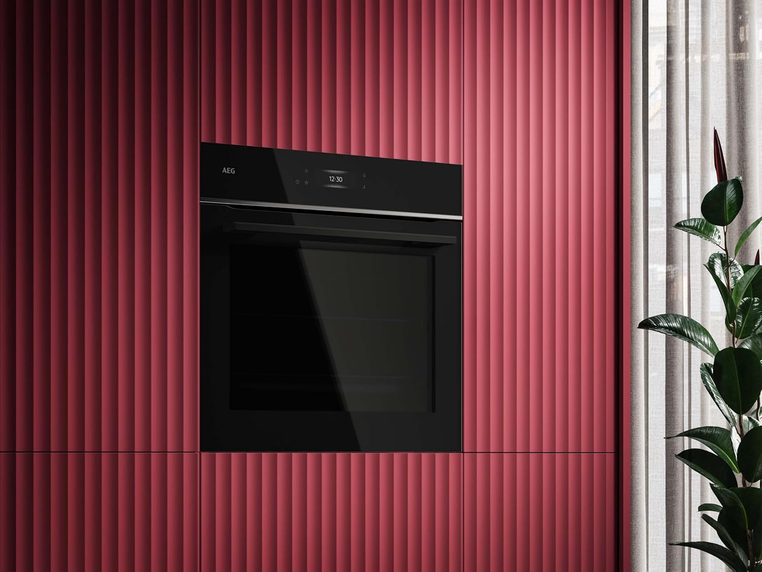AEG Forno da incasso – Serie 5 AirFry: Risultati di cottura uniformi su 3 livelli – Pulizia Pirolitica – 25 Programmi automatici – Display touch LED – Riscaldamento rapido – Nero – BPE53516AB