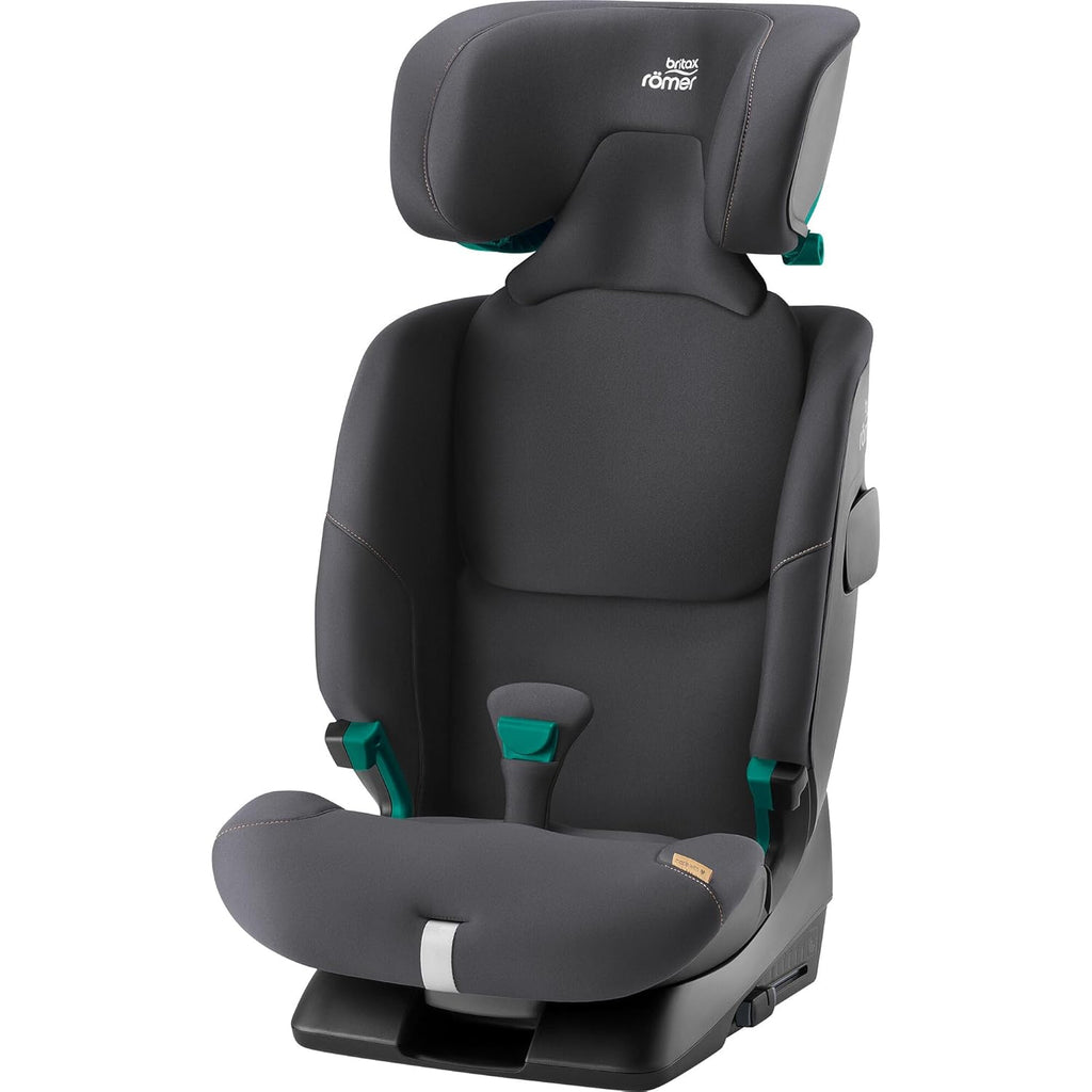 BRITAX RÖMER Seggiolino auto ADVANSAFIX 2 Z-LINE, per bambini da 76-150 cm (i-Size) con e senza ISOFIX, 15 mesi a 12 anni, Space Black