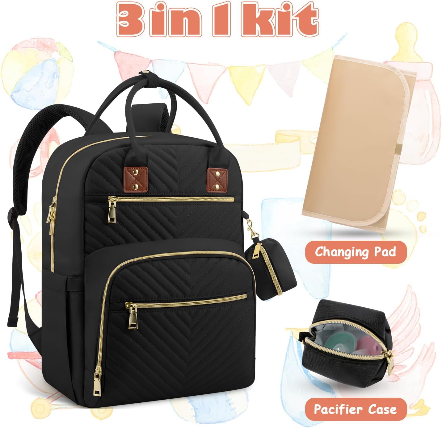 Tenot Baby Wickeltasche Reise Baby Mädchen Jungen