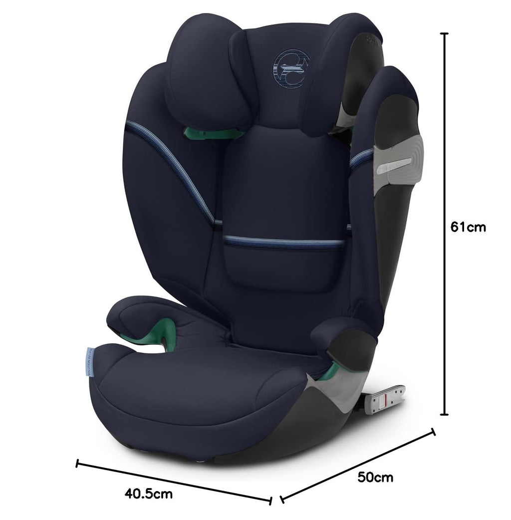 CYBEX Gold Seggiolino auto Solution S2 i-Fix, Per auto con e senza ISOFIX, 100-150 cm, Da 3 a 12 anni circa (15-50 kg), Lava Grey