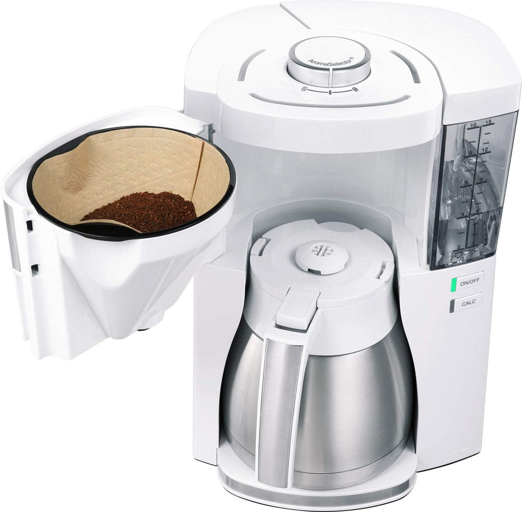 Melitta Look Perfection - Macchina da caffè con filtro - con caraffa termica - sistema antigoccia - 10 tazze - Nera (1025-16)
