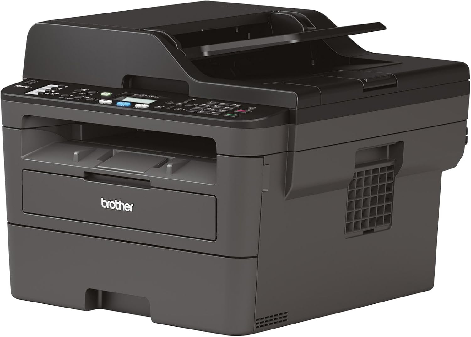 Brother MFC-L2835DW | Stampante multifunzione 4-in-1 (stampa/scansione/copia/fax) Laser monocromatica – Wi-Fi ed Ethernet – Alimentatore automatico documenti (ADF) da 50 fogli – Velocità di stampa di 32 pagine