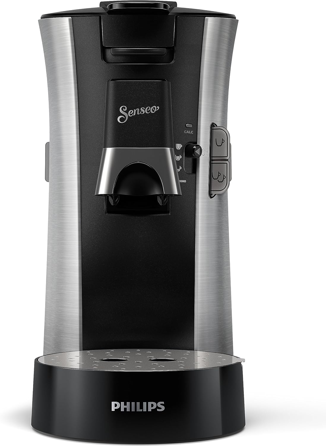 Philips Senseo Select CSA240/20 Macchina da caffè a cialde (selezione intensità Plus, funzione Memo, in plastica riciclata), Nero Eco