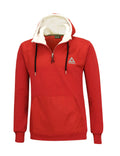 Winter Sweatshirt Crew Pro Line mit Kapuze und Zip Rot Set