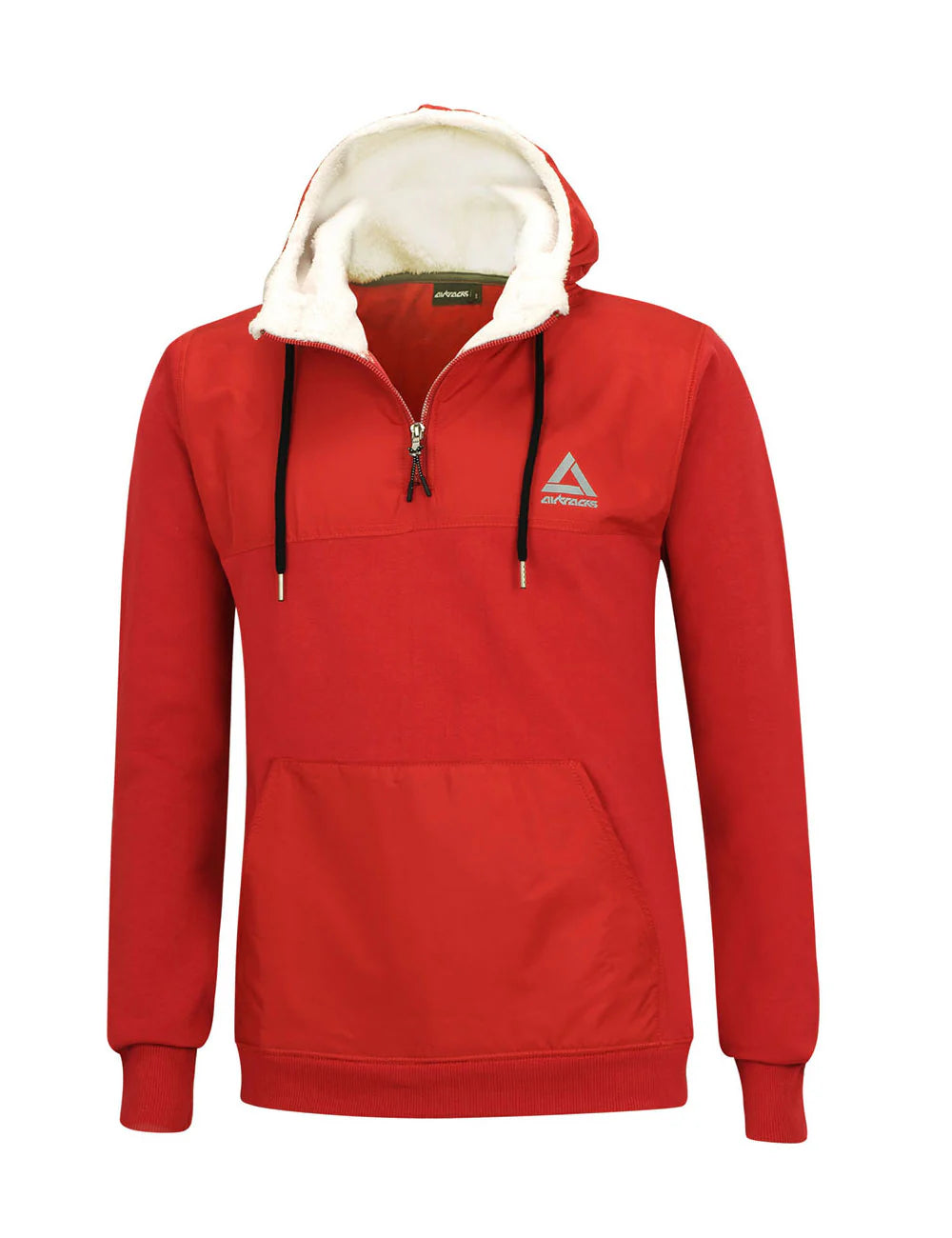 Winter Sweatshirt Crew Pro Line mit Kapuze und Zip Rot Set