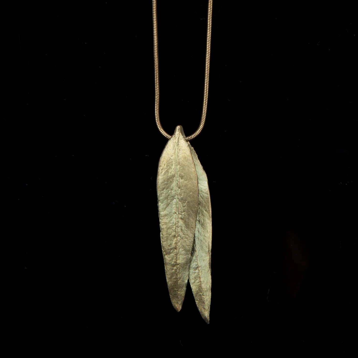 Collana Eucalipto con ciondolo - Foglie Lunghe
