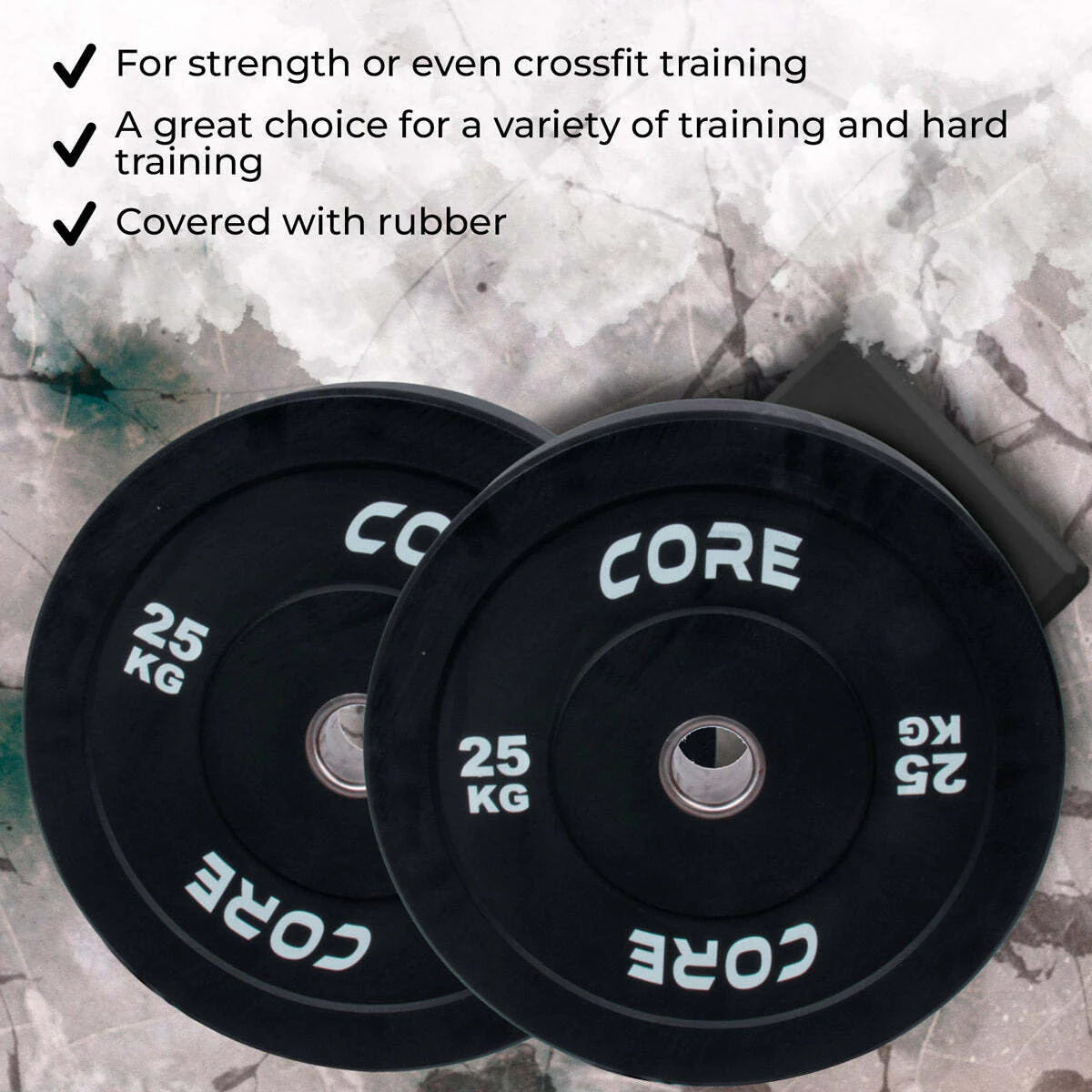 Core 2x Bumper Plates 5-25 kg