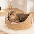 Luxus Katzenbett aus handgefertigtem Korb – PurrNest für maximalen Komfort