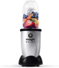 Magic Bullet, frullatore elettrico, tritatutto, frullatore per smoothie, frullatore multifunzione, potenza 200 Watt, 2 tazze da viaggio da 560 ml e 355 ml, nero, MBR10B