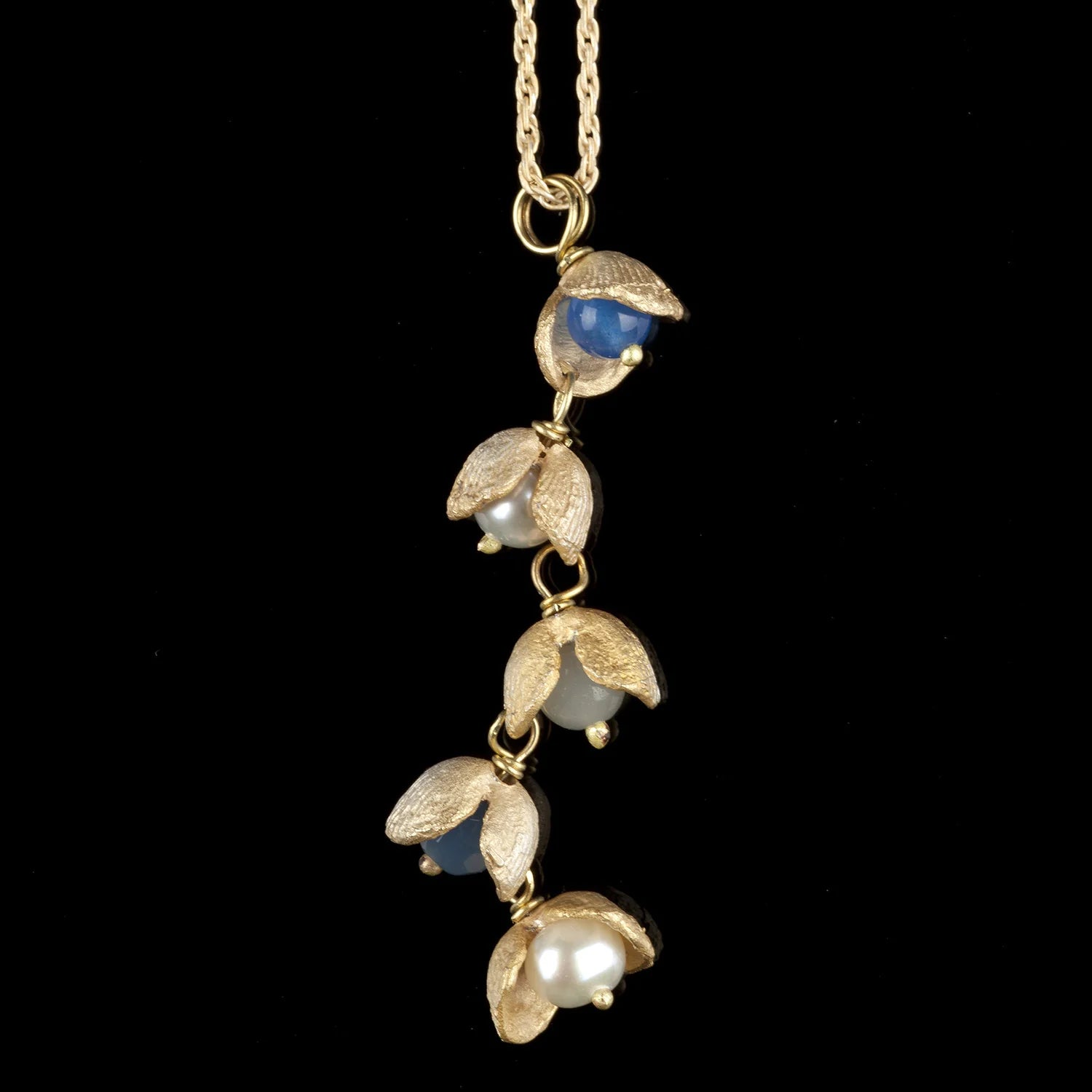 Muschelschmuck Kette mit Anhnger - Zierlich