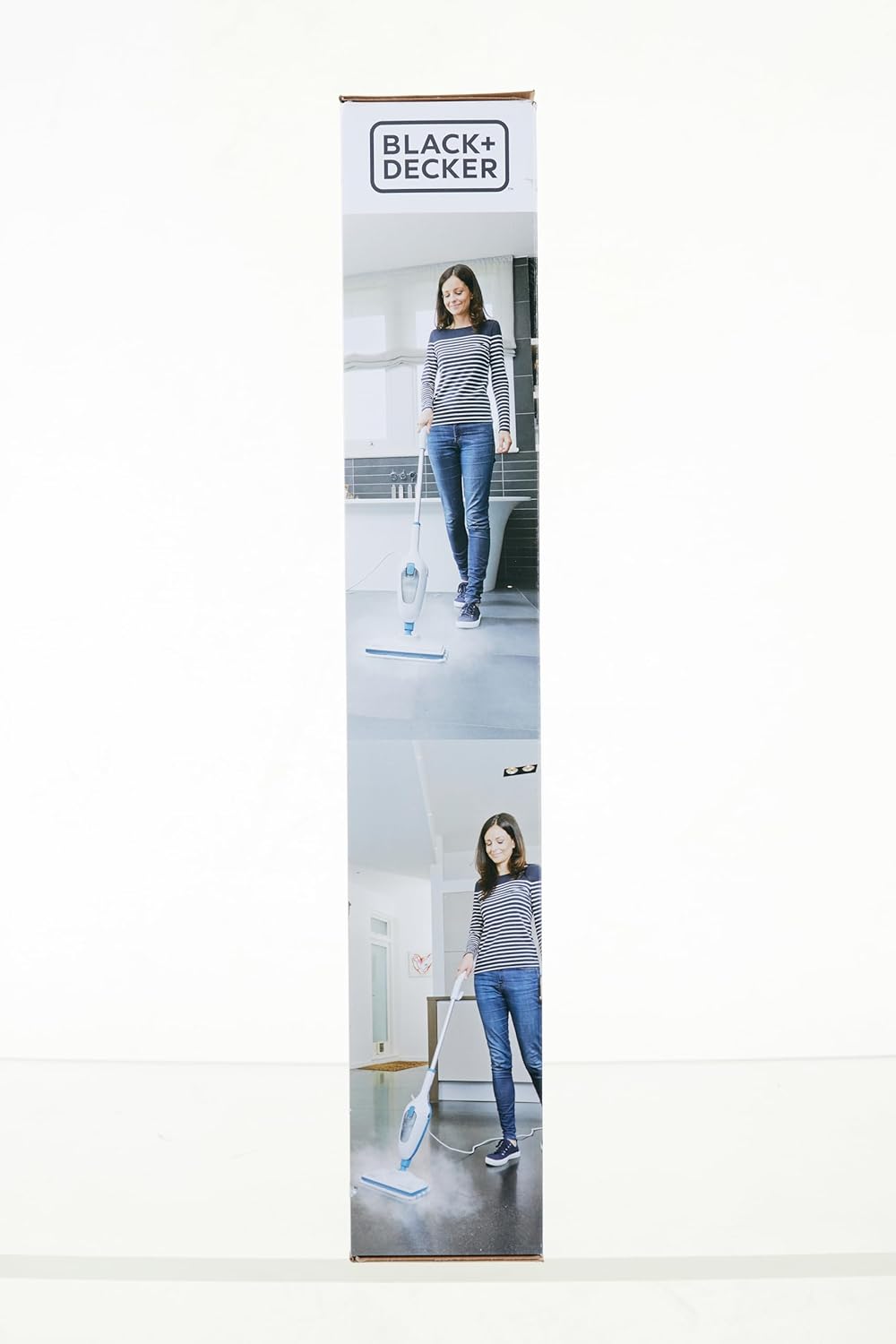Black+Decker Scopa a vapore Steam Mop FSM13E1 da 1.300W (Pulitore a vapore per una pulizia igienica e profonda, manico e testa rimovibili, facile da usare, incl. 1 panno in microfibra)