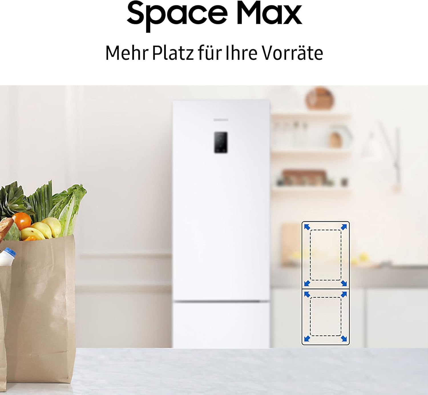 / RL38A7B5BS9/EG / Fridge and Freezer Combination / 203 cm Height.