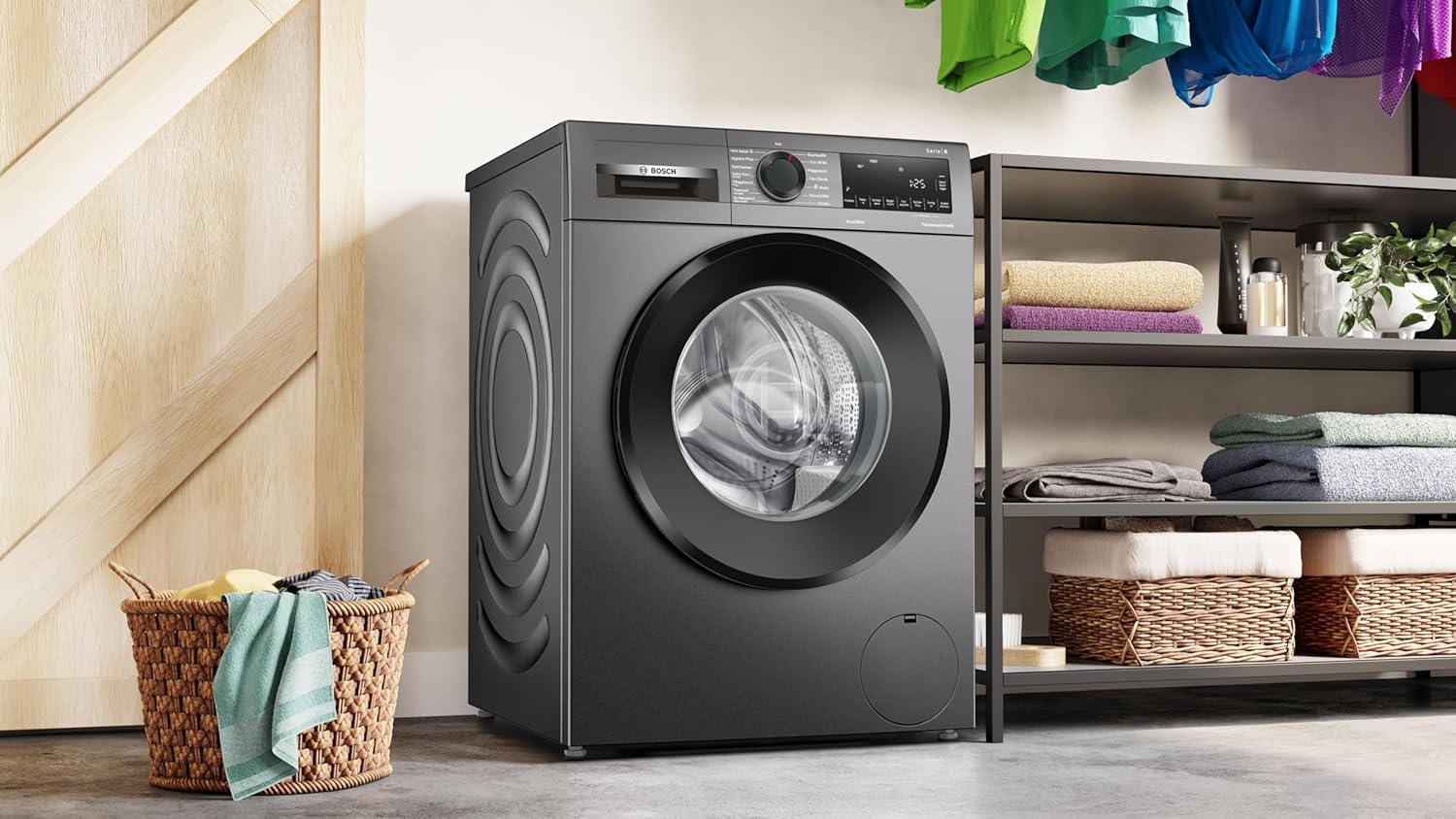 BOSCH WAN28127 Lavatrice Serie 4, a carica frontale, capacità 8 kg, 1400 giri/min, Iron Assist, Active Water Plus, EcoSilence Drive, Speed Perfect, bianco, 60 cm