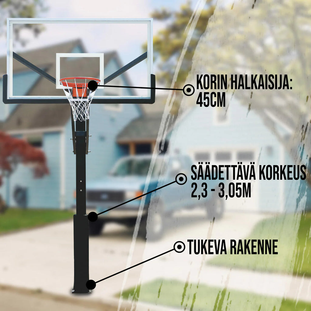 Prosport Basketballkorb In-Ground 2.3-3.05m