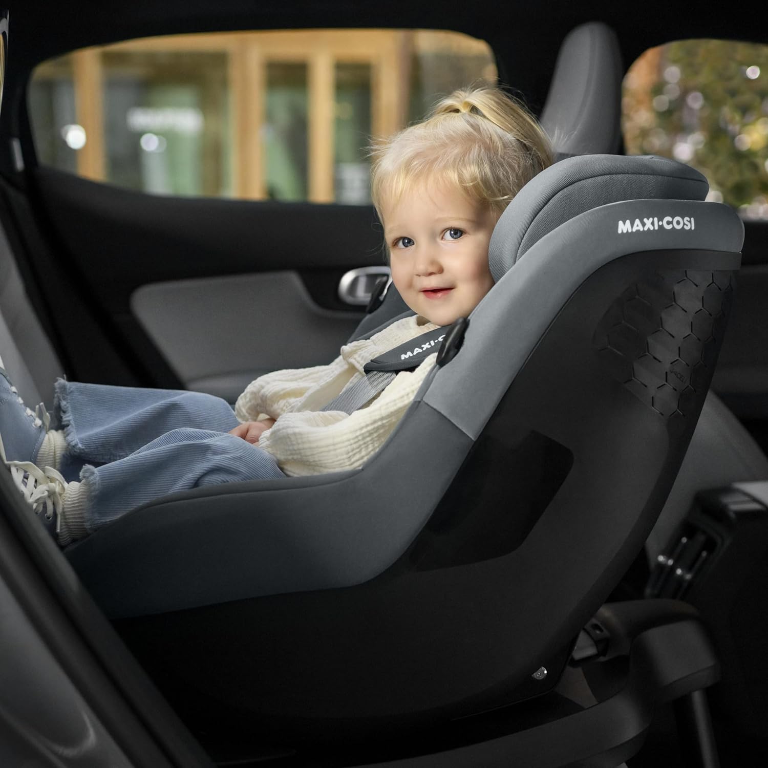 Maxi-Cosi Pebble 360 Pro, Seggiolino auto reclinabile SlideTech, da 0 a 15 mesi, da 0 a 13 kg, da 40 a 87 cm, per i seggiolini auto girevoli FamilyFix 360 Pro, G-CELL Side Impact Protection, Tonal Graphite