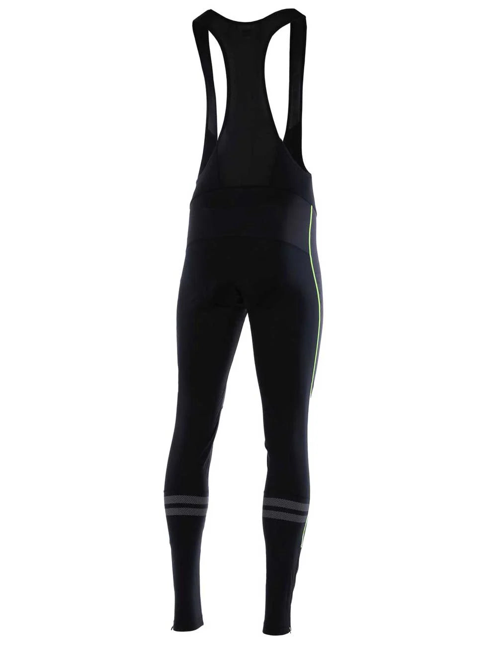 Herren Winter Fahrradhose Lang Trgerhose Pro Line II Schwarz-Neon Setprodukt