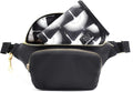 Borsa fasciatoio piccola Ditty Co. – Tappetino per il cambio portatile – Borsa a tracolla per donne – Porta salviette umidificate – Essenziali da viaggio per neonati (nero assoluto)