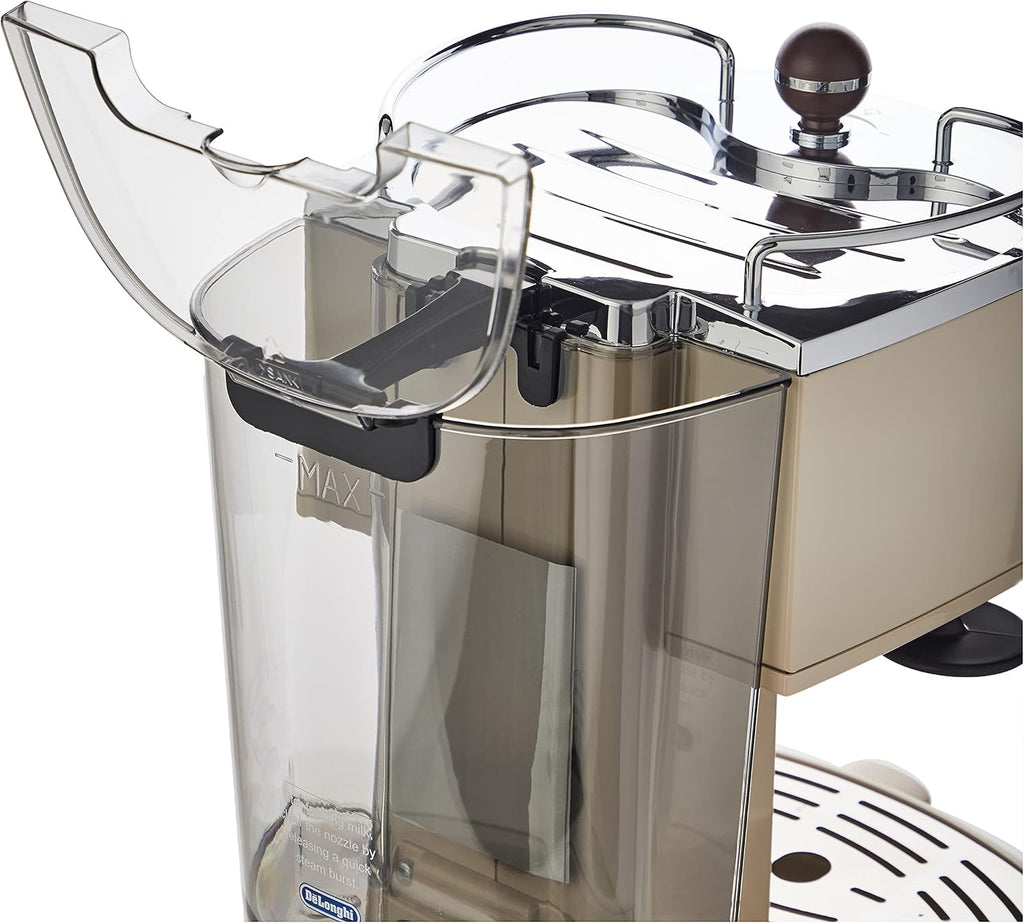 De'Longhi Icona Vintage ECOV 311.GR – Macchina da Caffè Espresso con Funzione Cappuccino, Design Retrò, con Montalatte Manuale, per Caffè in Polvere o Cialde E.S.E., Serbatoio dell’Acqua da 1,4 Litri, Verde