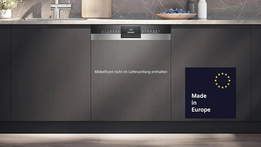 Siemens SN63EX06VE, iQ300 Smarter Lavastoviglie, Lavastoviglie a incasso totale, 60 cm, Cassetto posate, Extra silenziosa, varioSpeed, Apertura automatica porta, Triple rackMatic, infoLight, intensiveZone