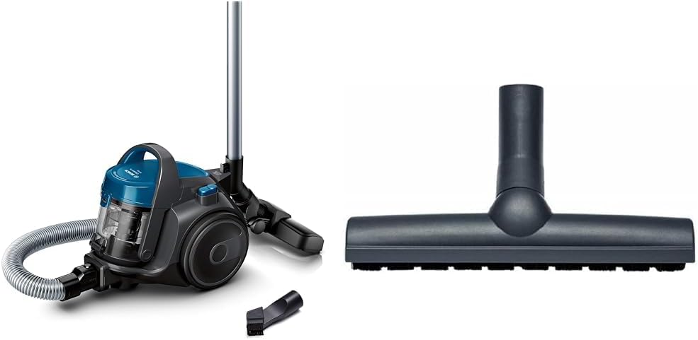 Bosch Staubsauger beutellos Cleann Serie 2 BGC05A220A, Bodenstaubsauger, Bodendüse für Parkett, Teppich, Fliesen, Hygiene-Filter, langes Kabel, leise, leicht, 700 W, blau