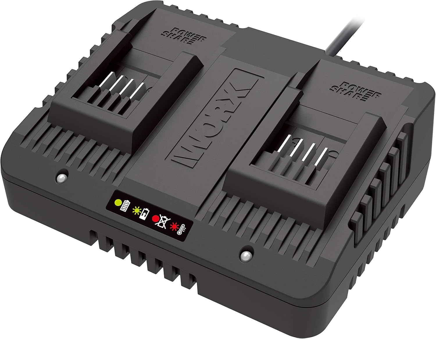 WORX NITRO 40V Profi Akku-Laubbläser WG585E.9 - starker bürstenloser Motor - 3 Geschwindigkeiten & 2 Modus - 266km/h Luftgeschwindigkeit - 1053m³/h Luftmenge - leicht & kompakt - ohne Akku & Ladegerät