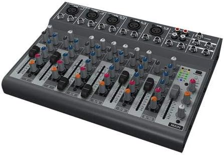 Behringer XENYX 1204USB Mixer premium a 12 ingressi 2/2-Bus con preamplificatori microfonici XENYX e compressori, EQ "britannico" e interfaccia USB/Audio