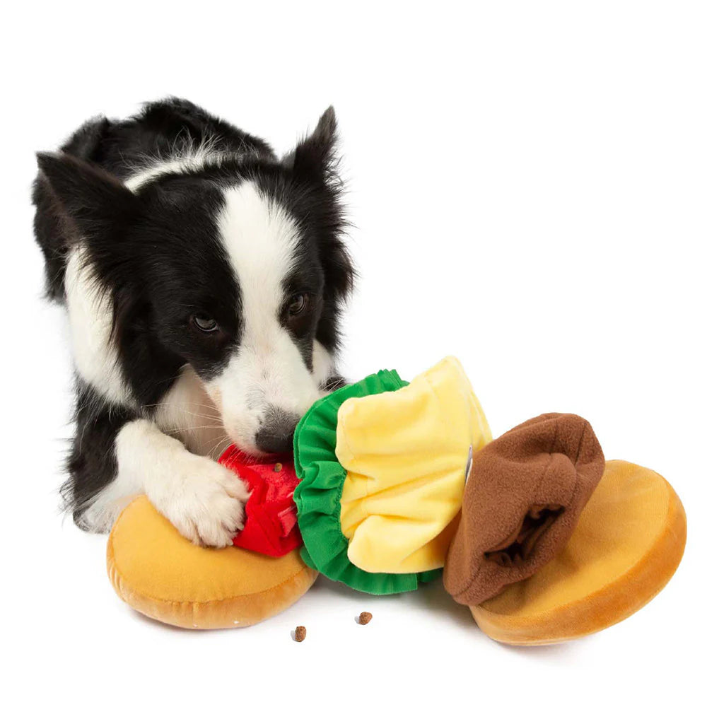 Quietschspa Hundespielzeug-Set – Interaktive Plüsch-Leckereien und Kaue-Spa