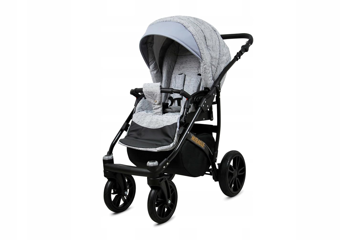 BabyLux® Bambimo Set Passeggino 3 in 1 - Optimal - incl. Navicella, Seduta Passeggino, Seggiolino Auto Ovetto - Seggiolino Auto - Set Passeggino - Passeggino Combinato con Borsa Fasciatoio, Parapioggia ecc.
