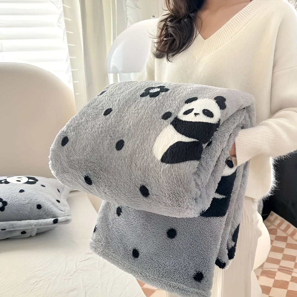 SnugFuz Kuscheldecke – Weiche, bunte Fleece-Decke mit niedlichem Karomuster