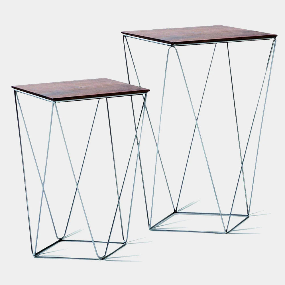 Scholtissek Tavolino Statique, 36,5 x 36,5 x 60 cm quercia nodosa