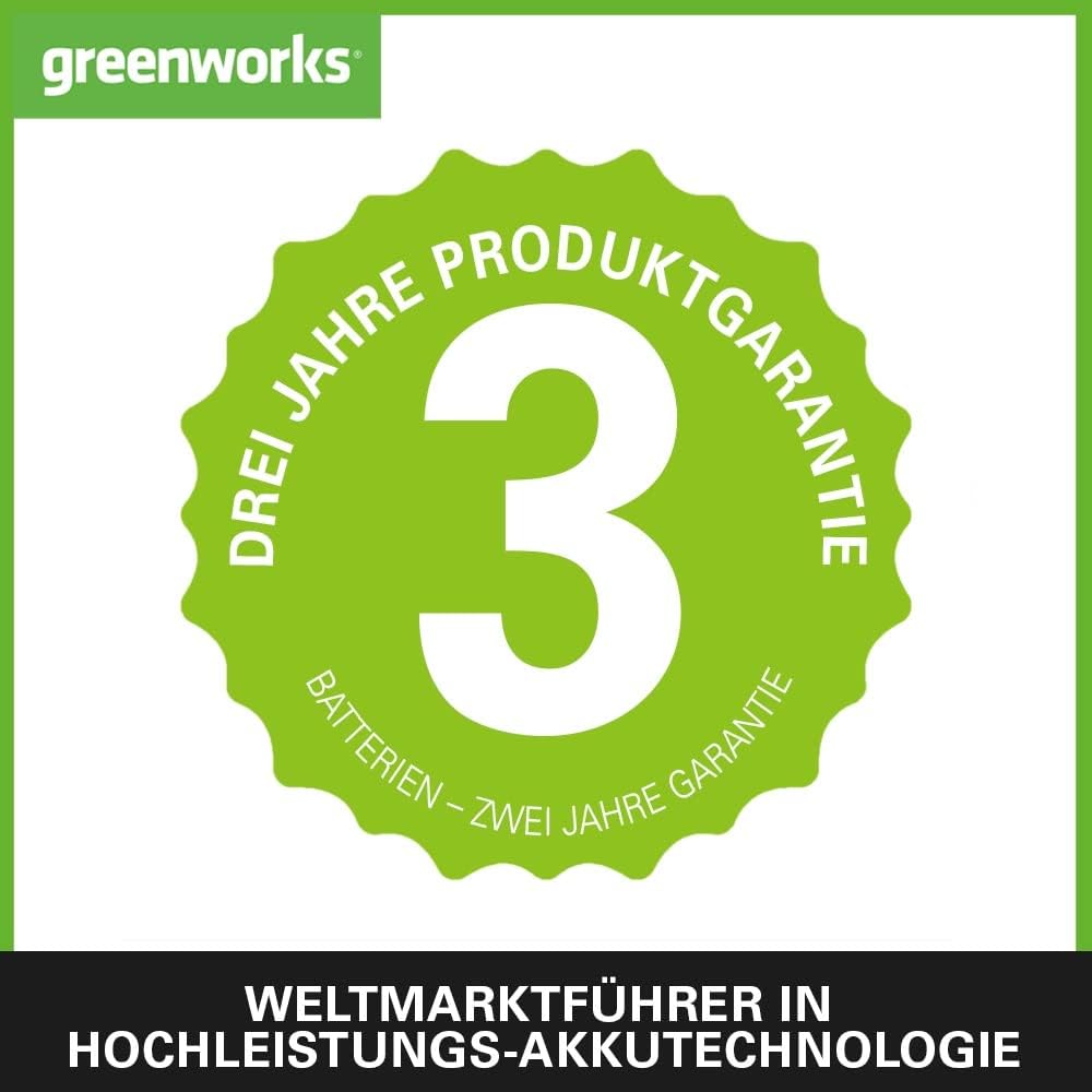 Greenworks G40ABK2 Axial Laubblser mit Tempomat, 177 km/h, 11,05 m/min, 40V 2Ah Batterie & Ladegert, 3 Jahre Garantie