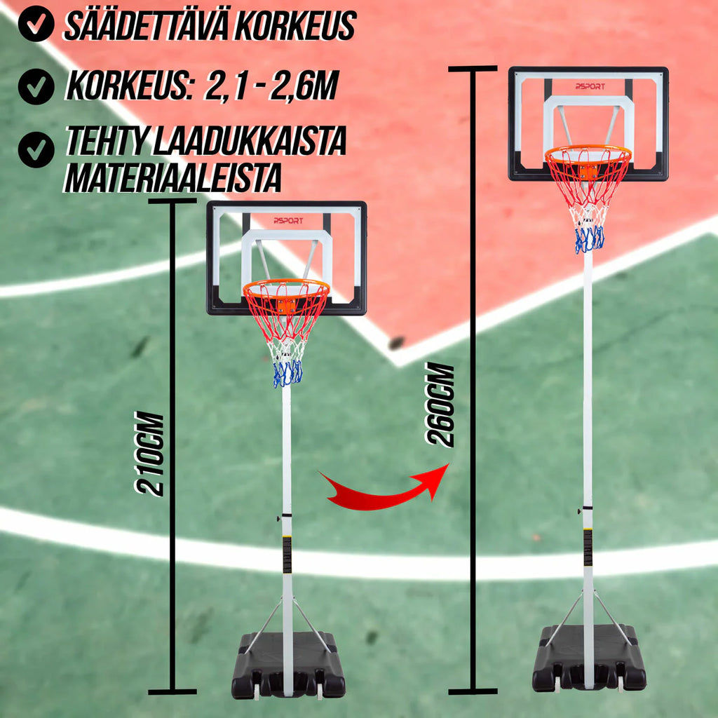 ProSport Canestro da basket Junior 2,1-2,6m