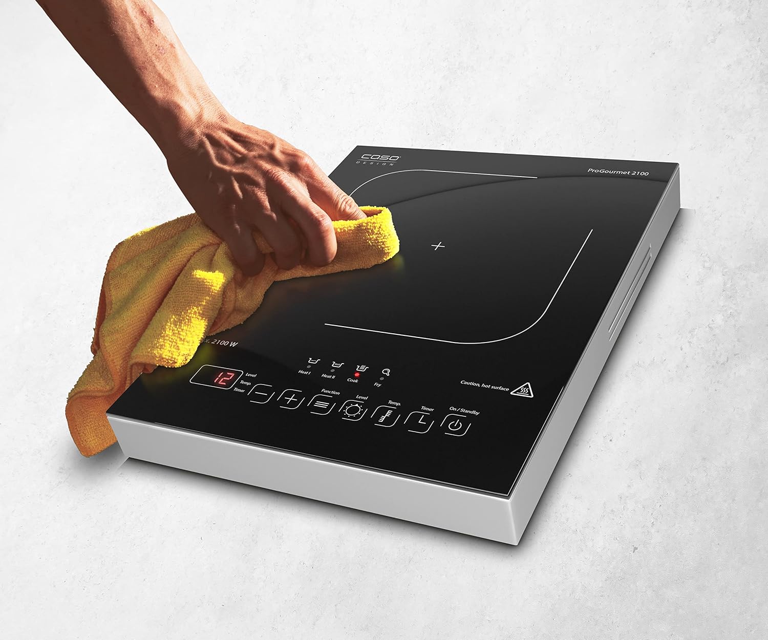 CASO Pro Gourmet 3500 - Mobiles Doppel- Induktionskochfeld, Testsieger Haus & Garten Test, max. 3500 Watt, 60-240°C, 12 Leistungsstufen, für Topfgrößen bis 22cm