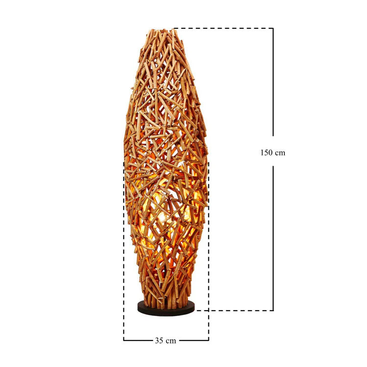 Treibholz Stehlampe CACTUS