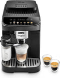 De'Longhi Magnifica Evo ECAM 292.81.B Macchina da caffè automatica con sistema LatteCrema per il latte, 7 tasti a selezione diretta per cappuccino, espresso e altre specialità di caffè, funzione 2 tazze, nero