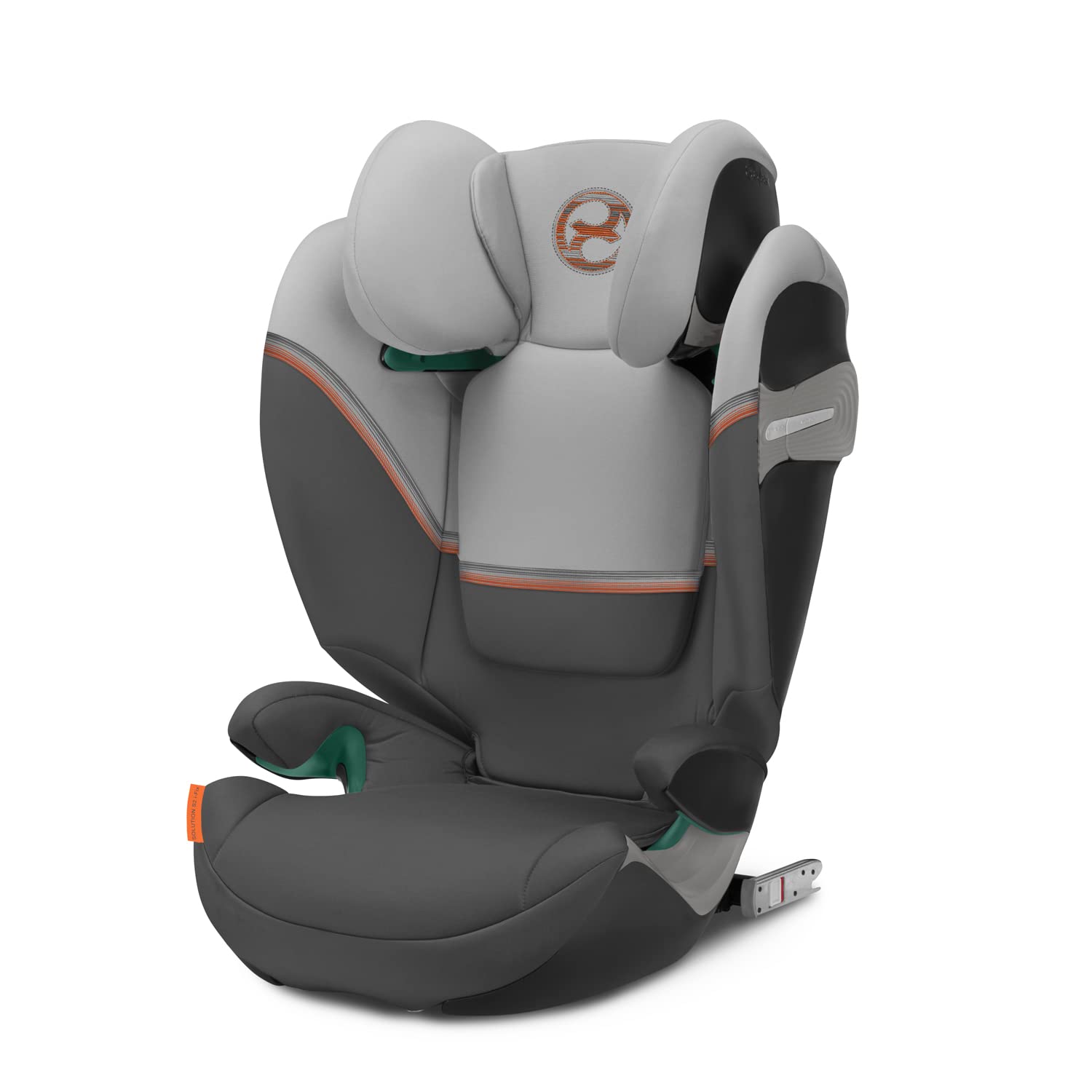 CYBEX Gold Seggiolino auto Solution S2 i-Fix, Per auto con e senza ISOFIX, 100-150 cm, Da 3 a 12 anni circa (15-50 kg), Lava Grey