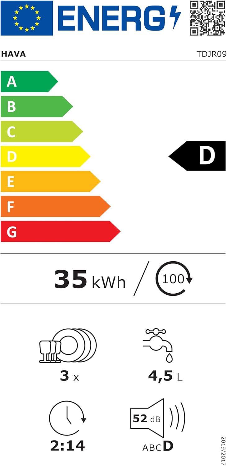 HAVA 2025 NUOVA lavastoviglie da tavolo con addolcitore d'acqua e maggiore efficienza energetica, lavastoviglie con 8 programmi, sicurezza bambini e avvio ritardato, nessuna installazione richiesta