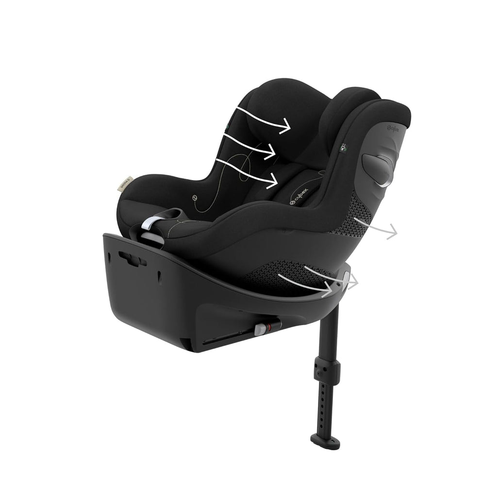 CYBEX Gold Base ISOFIX, Base G, Per seggiolino auto Cloud G i-Size e seggiolino auto Sirona G i-Size, Nero