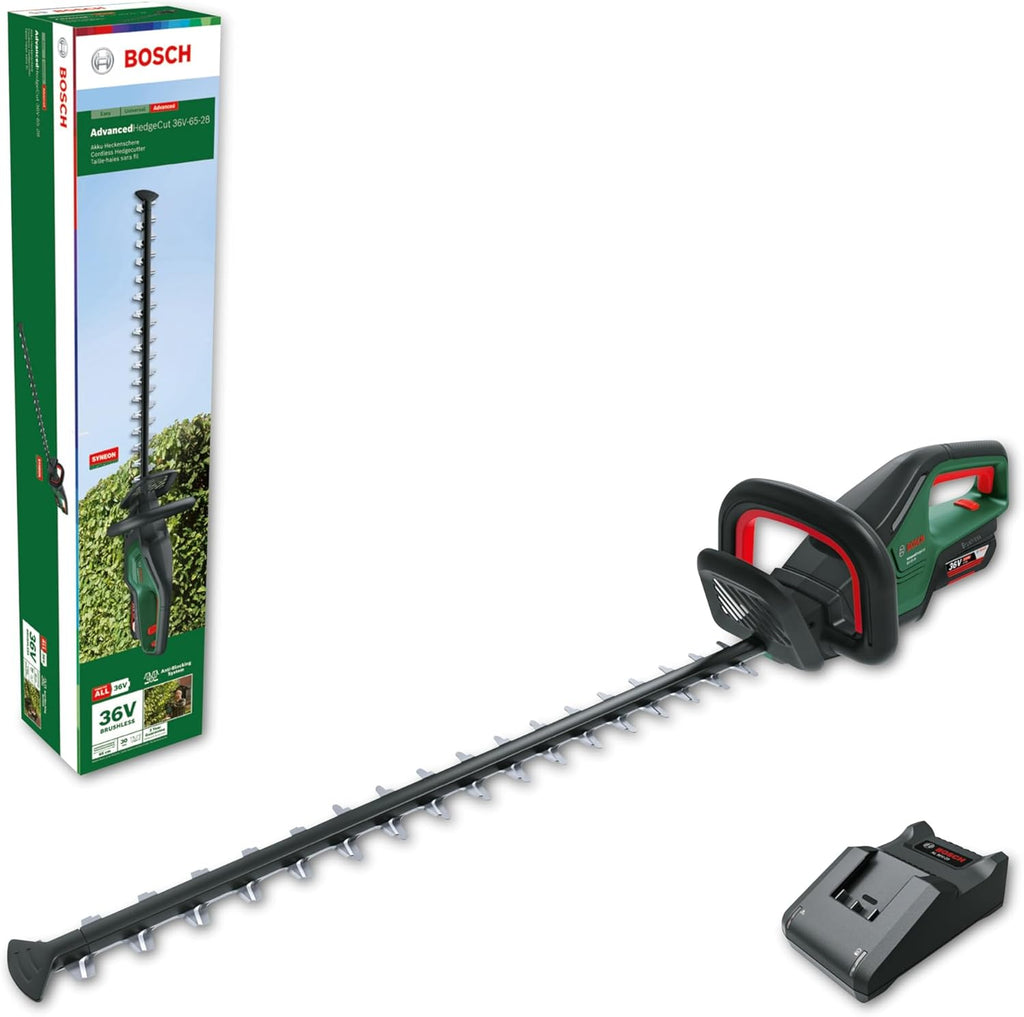 Bosch Akku-Heckenschere AdvancedHedgeCut 36V-65-28 (ohne Akku, 36-Volt-System, Messerlänge 65 cm; im Karton) - Testnote: sehr gut (Magazin: selbst ist der Mann)
