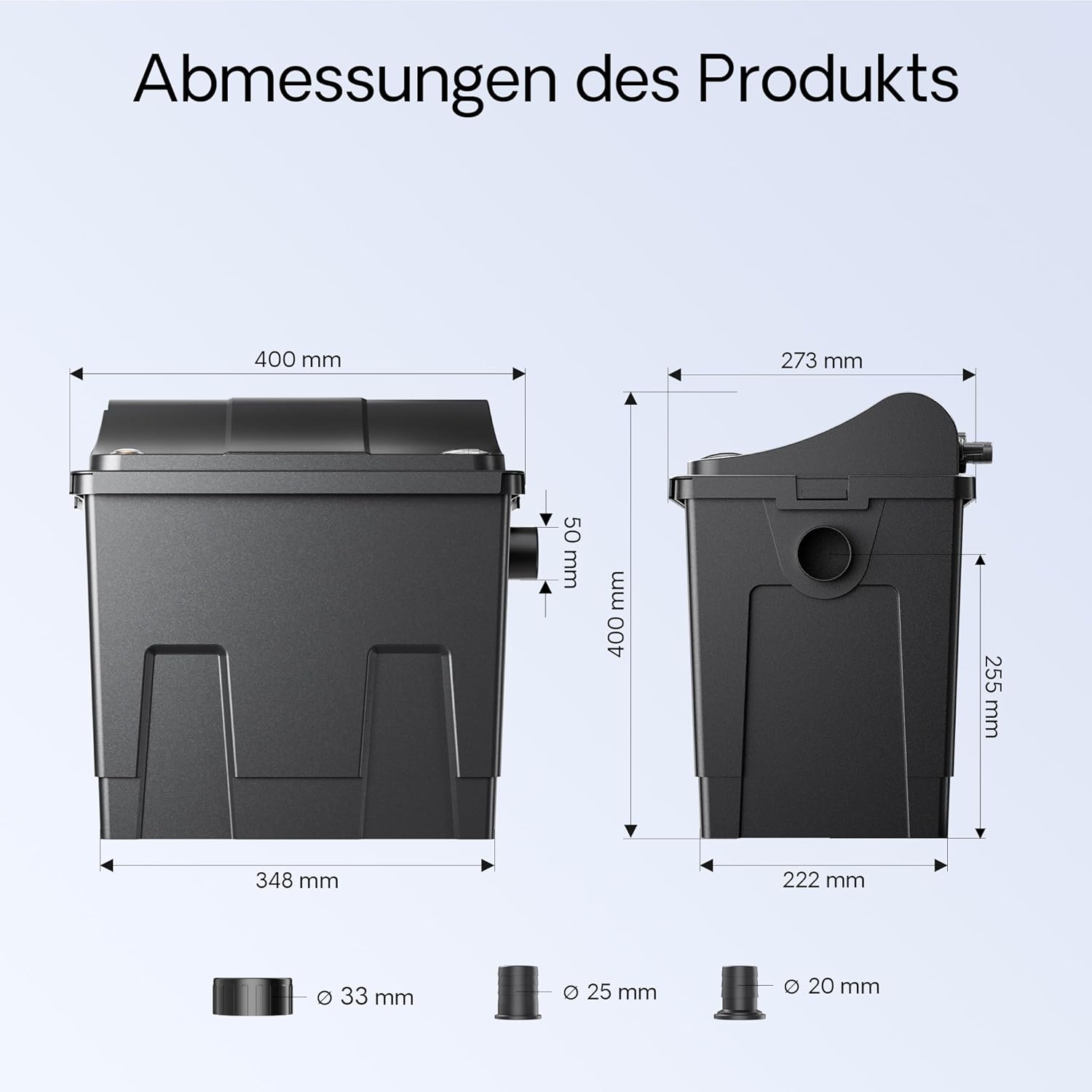SunSun CBF-200T Bioteichfilter Komplettset mit 9W UVC Klärer, Teichpumpe 2300 l/h 35W, Thermometer und Filtermedien, Filteranlage Bio Teichfilter