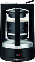 Krups KM4689 Macchina da caffè con filtro T8 | 850 Watt | Spegnimento automatico | 8-12 tazze | Interruttore on/off illuminato | Nero