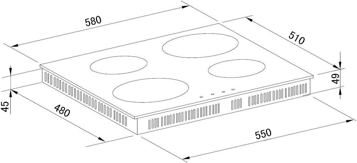 PKM KH-BIC3-I GK IX-2 Set forno da incasso in acciaio inox 60 cm con piano cottura in vetroceramica