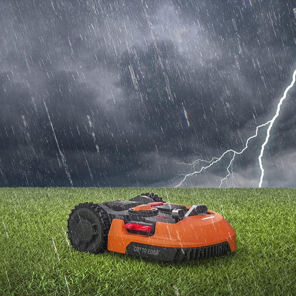 WORX Landroid Vision M600 Robot rasaerba WR206E.1 per giardini fino a 600m - Robot tagliaerba intelligente senza filo perimetrale - WLAN & Bluetooth - prevenzione attiva degli ostacoli con tecnologia AI - controllo tramite APP