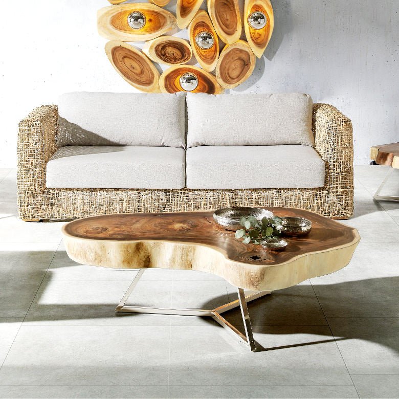 Couchtisch Baumscheibe DILAS  110 x 110 cm
