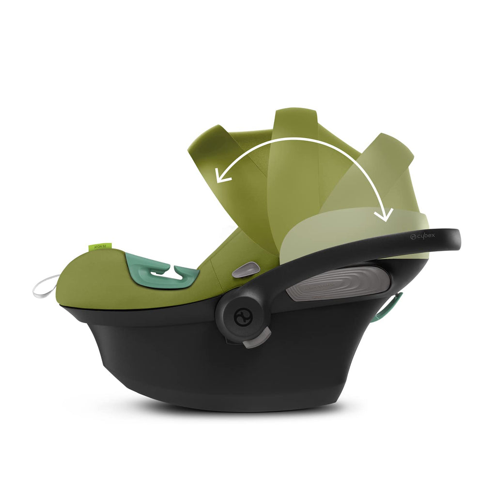 CYBEX Gold Babyschale Aton S2 i-Size, Ab Geburt bis ca. 24 Monate, Max. 13 kg, Inkl. Neugeboreneneinlage, SensorSafe kompatibel, Ocean Blue
