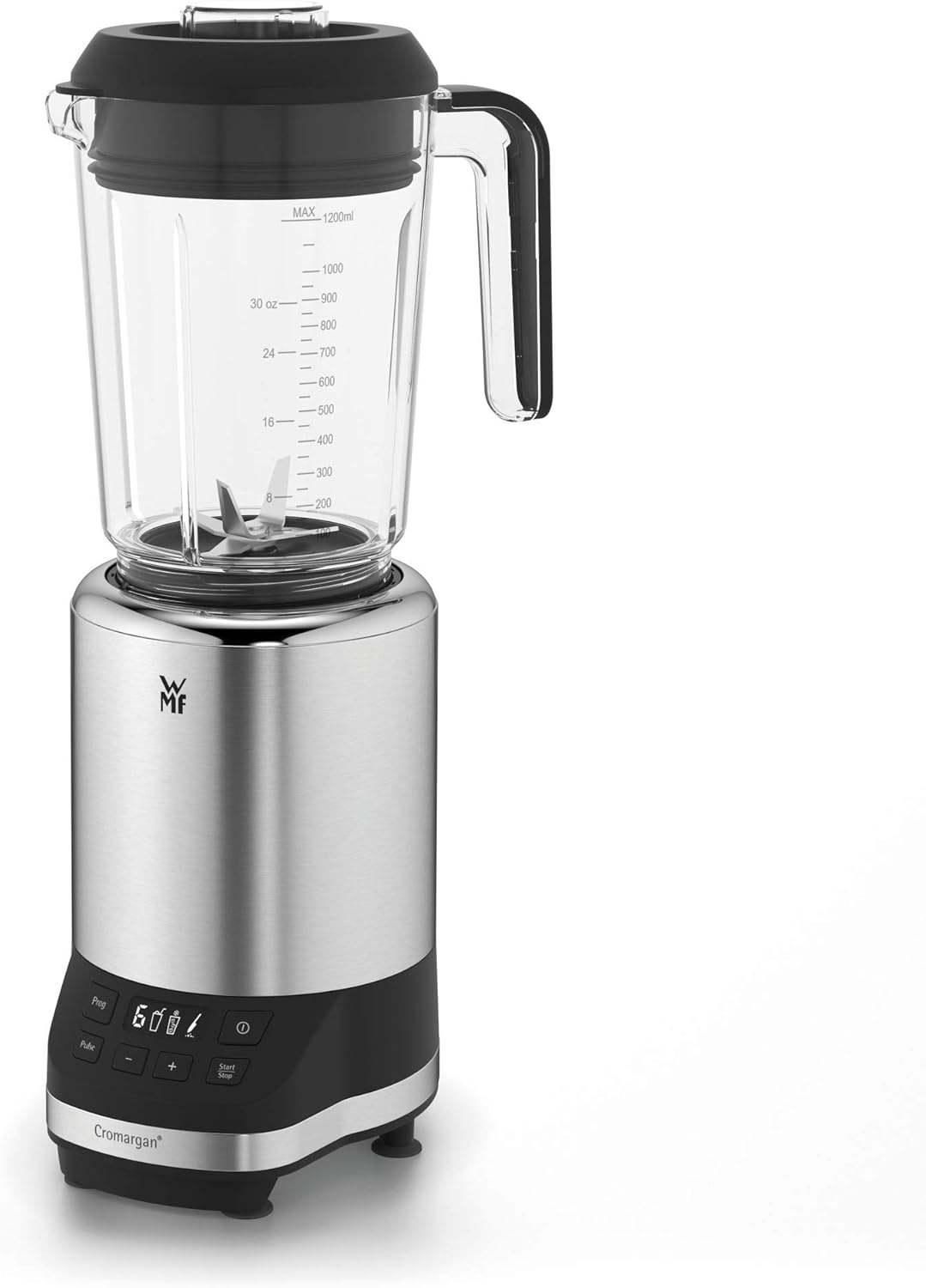 WMF Kult Pro Frullatore Multifunzione, 30.000 giri/min, Frullatore per Smoothie, Funzione Ice-Crush, 4 Contenitori Inclusi Tappo To-Go