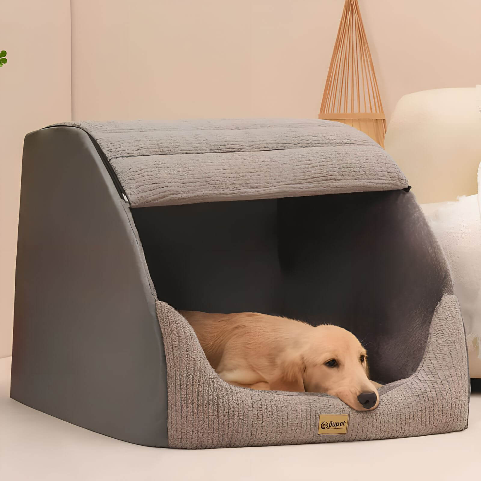 CozyNest – Abnehmbares Hundebett Zelt für Geborgenheit und Komfort