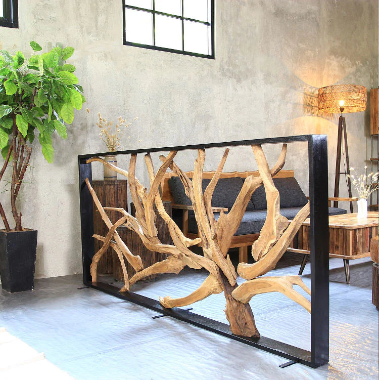 MAZE Divisorio in legno 220 cm x 100 cm